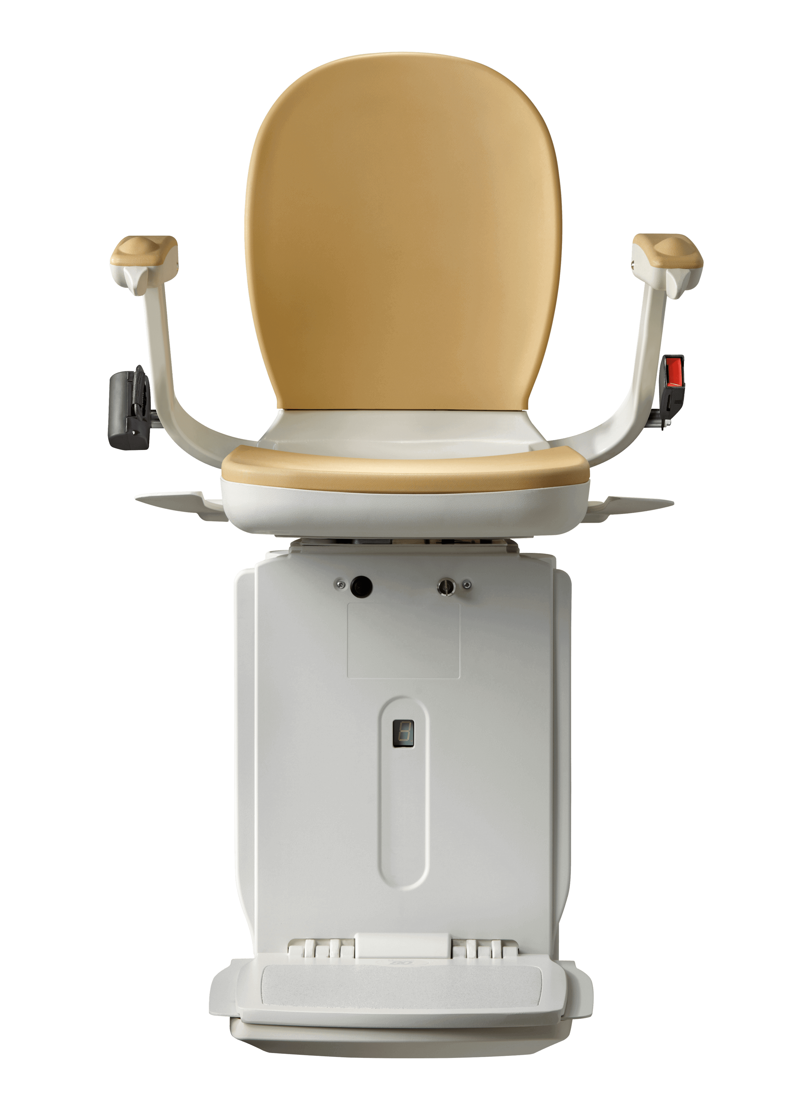 Acorn curved Stairlift front view in North Carolina